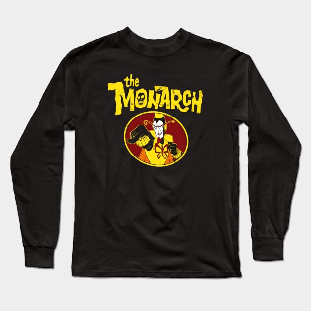 Mighty Monarch (Black Print) Long Sleeve T-Shirt by Nerdology